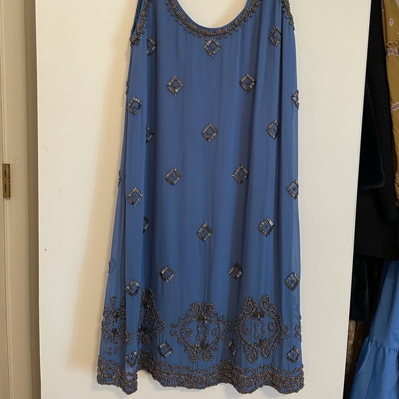 Parker Blue Cocktail Dress - Picture 2 of 3